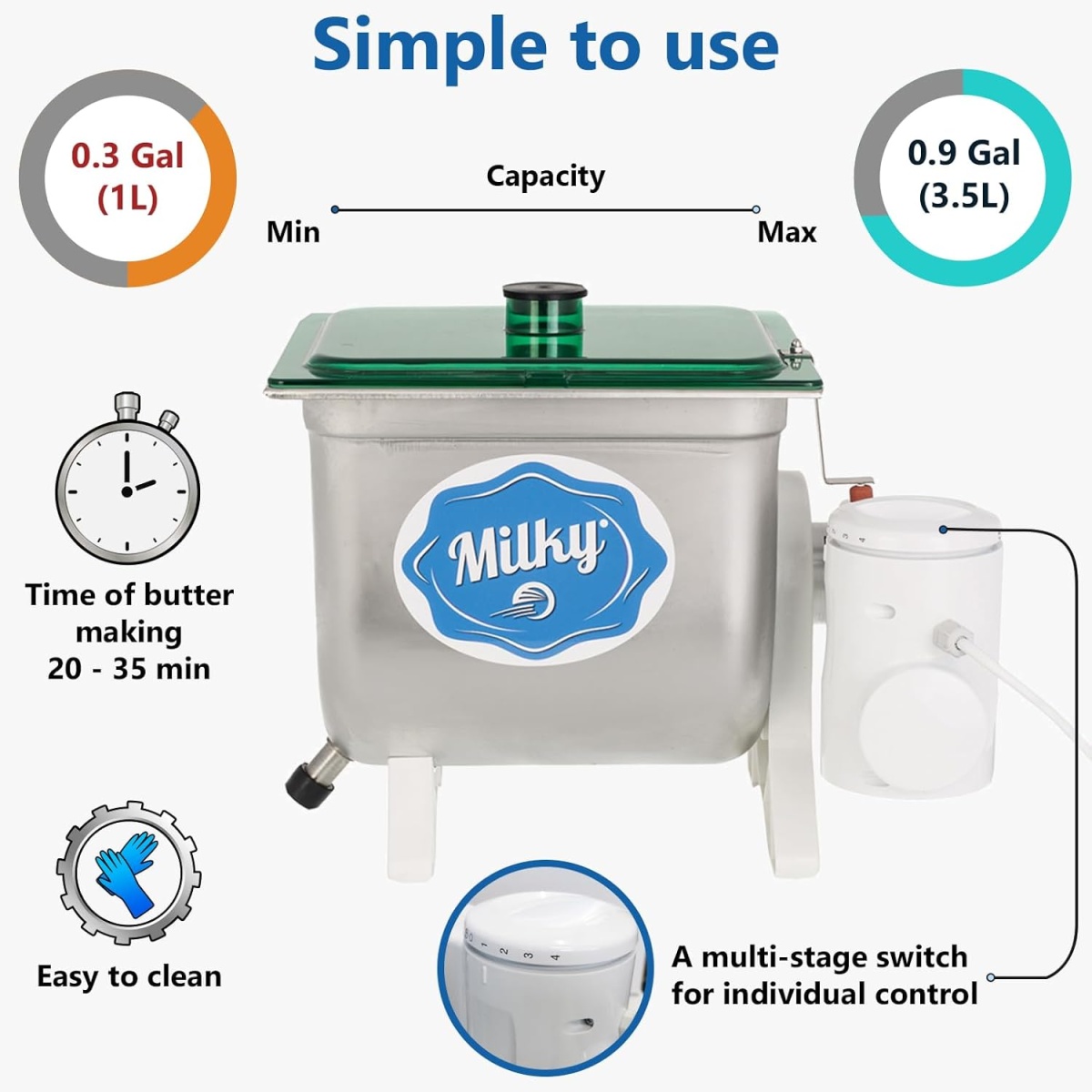 Electric Butter Churn Milky FJ 10 - Image 3