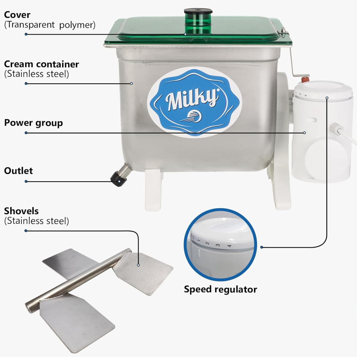 Electric Butter Churn Milky FJ 10 - Image 4