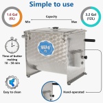 Hand Crank Butter Churn Milky FJ 32 - Image 2