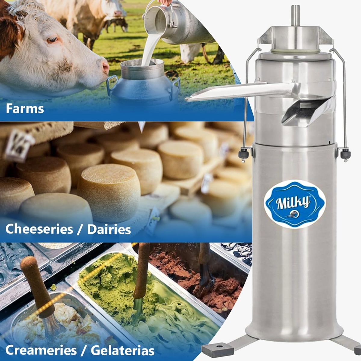 Electric Cream Separator Milky FJ 600 EAR "Longlife" DC - Image 9