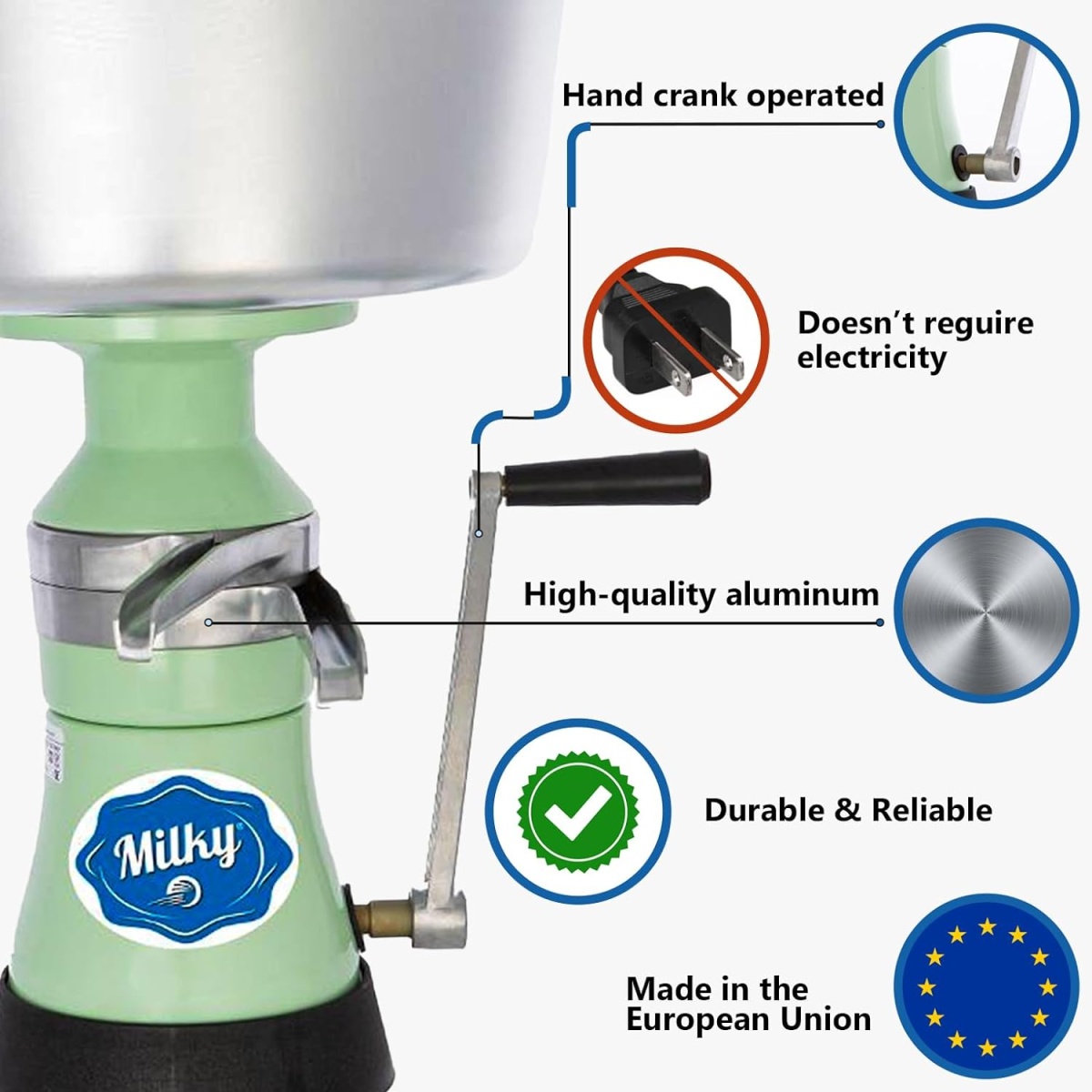Manual Cream Separator Milky FJ 85 HAP - Image 4