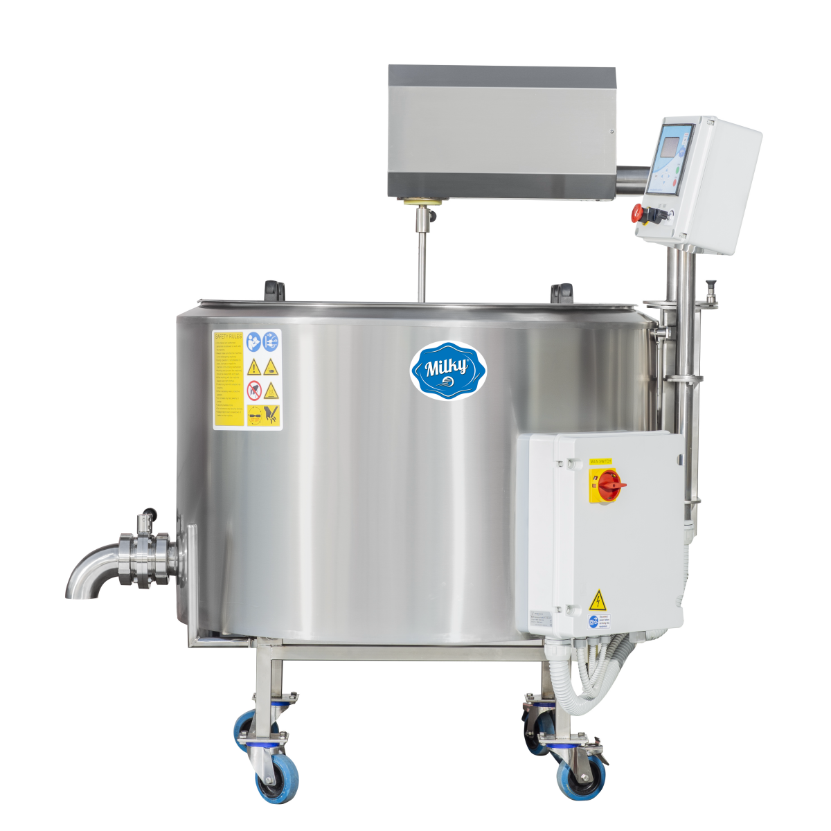 Milk Pasteurizer, Cheese, and Yogurt Kettle Milky FJ 300 CT (closed type, 400V) - Image 2